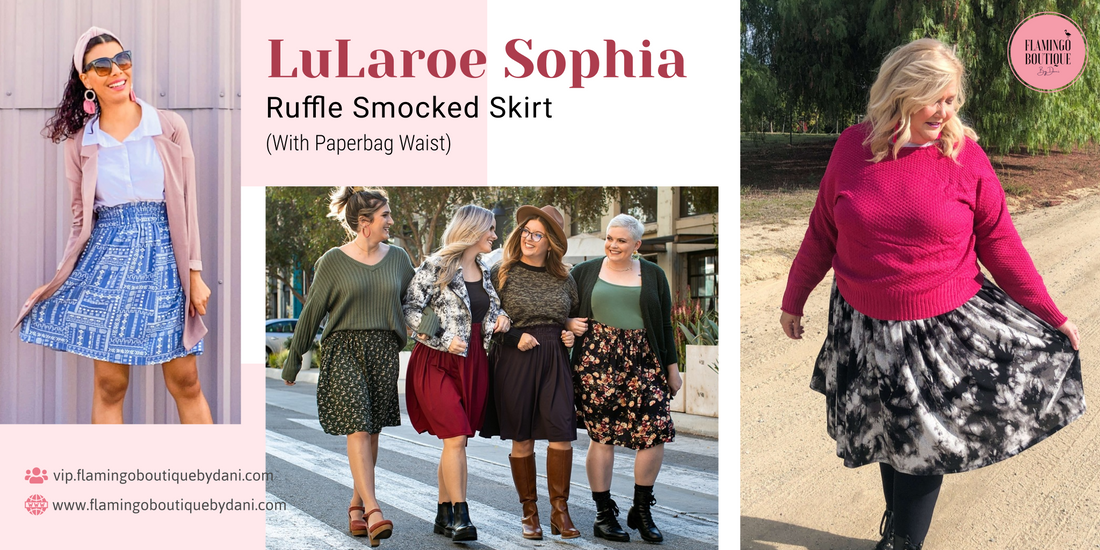 LuLaRoe Sophia Ruffle Smocked Skirt (with paperbag waist)