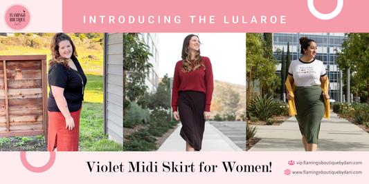 Introducing the LuLaRoe Violet Midi Skirt for Women!