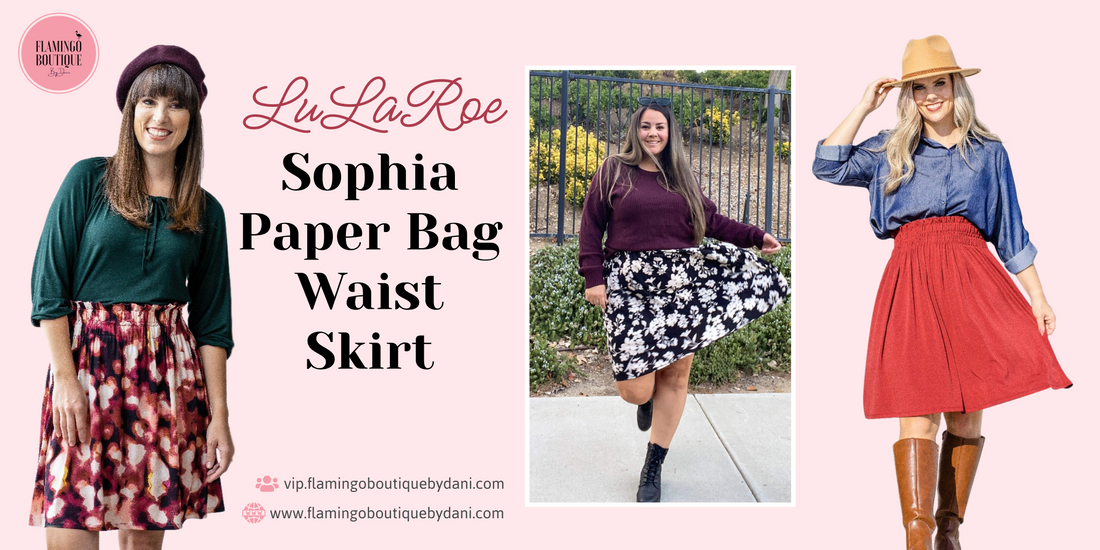 LuLaRoe Sophia Paper Bag Waist Skirt