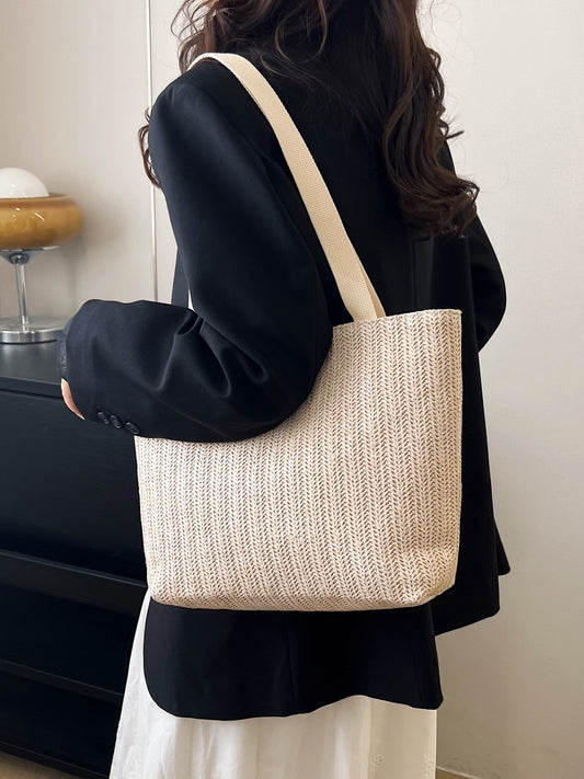 Straw Woven Tote Bag