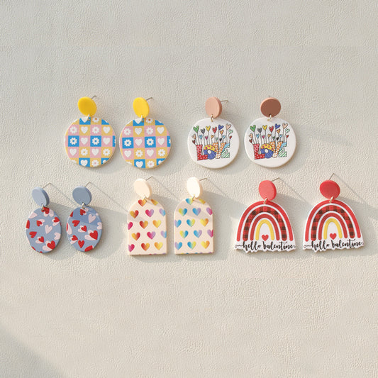 Soft Pottery Dangle Earrings