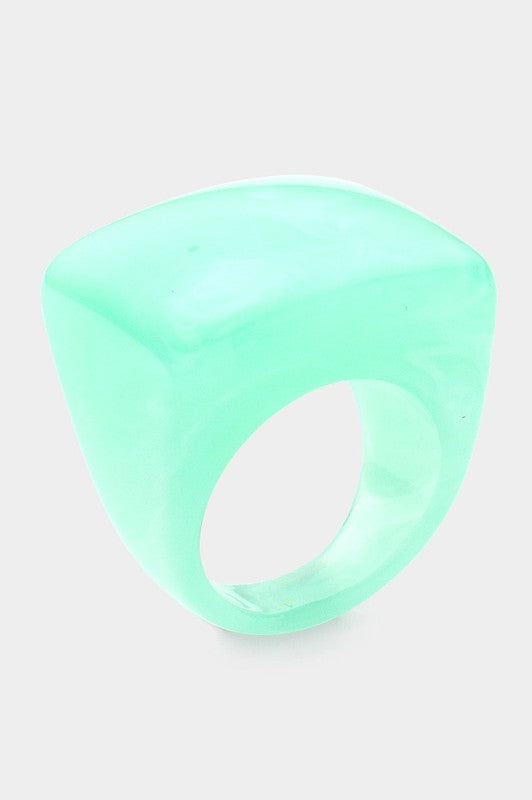 Square Dome Statement Ring