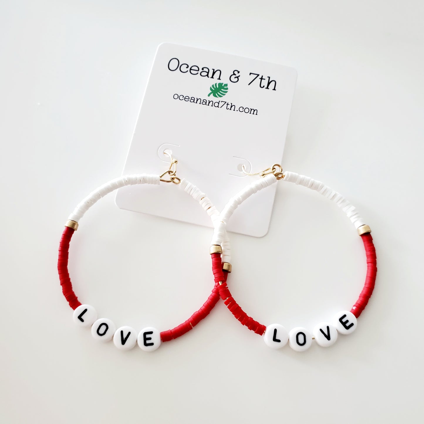 Love Hoop Valentine Earrings