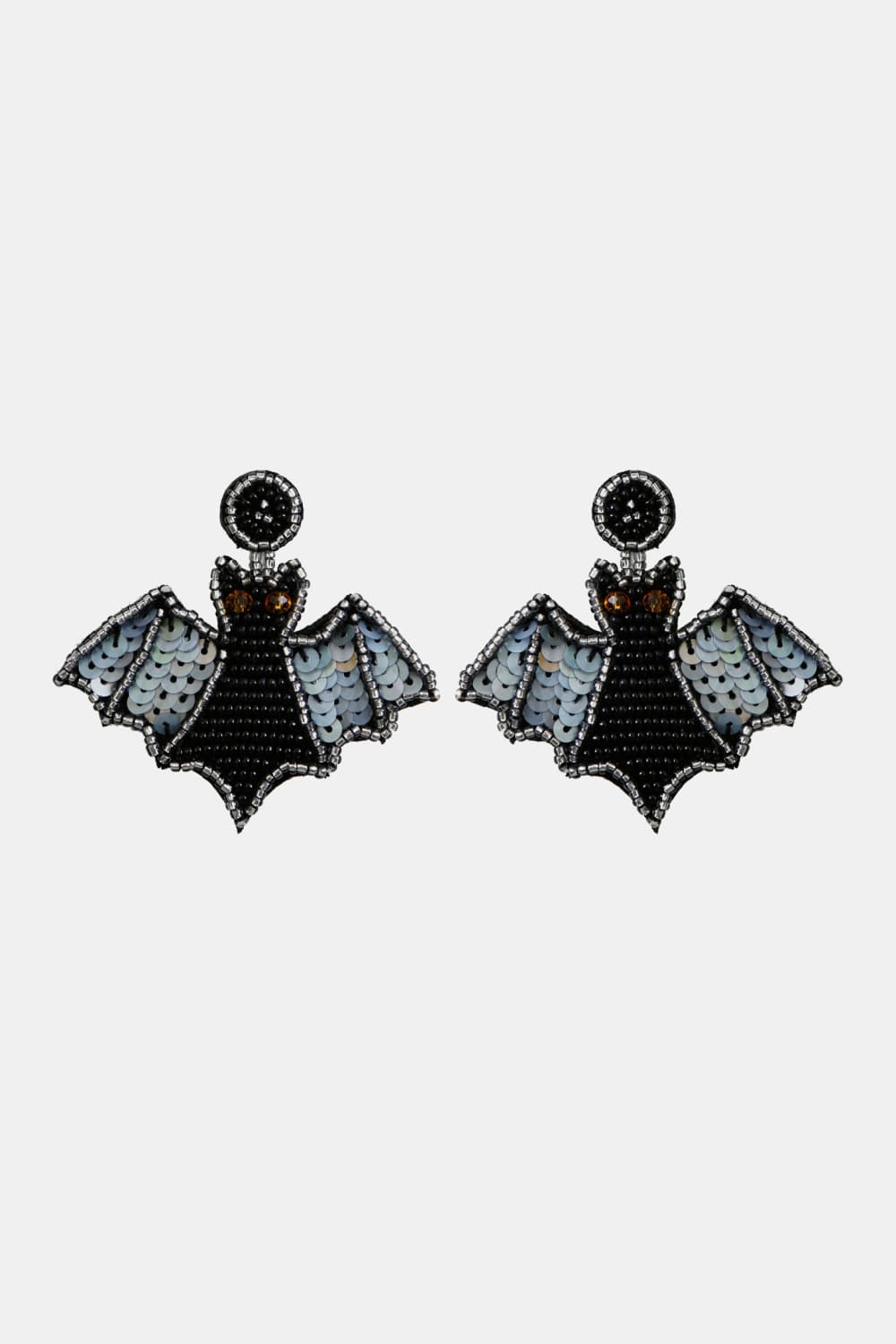 Spooky Bat Shape Dangle Earrings