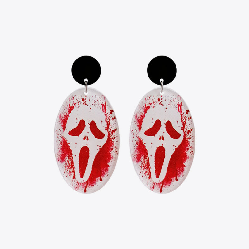 Ghostly Theme Dangle Earrings