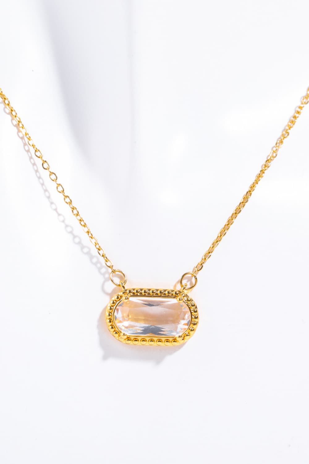 Copper 14K Gold Plated Pendant Necklace