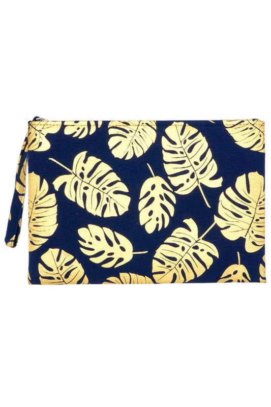 Tropical Pouch Bag Wristlet